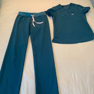 Limited Edition Caribbean Blue Figs Scrubs
